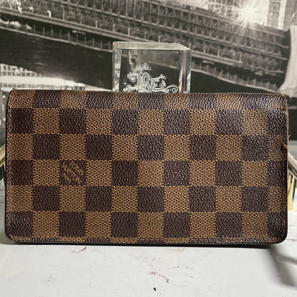 Authentic Louis Vuitton Damier Checkbook/Phone Long Wallet - Picture 7 of 16
